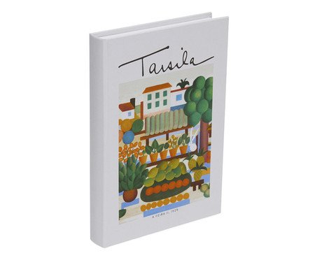 Livro-Caixa em Mdf e Canvas A Feira | Westwing