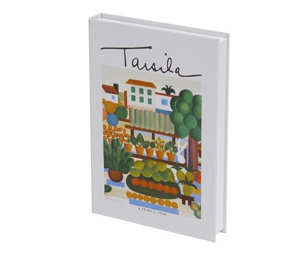 Livro-Caixa em Mdf e Canvas A Feira | Westwing