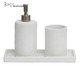 Kit em Polirresina Para Banheiro 3 Pçs, Off White | WestwingNow