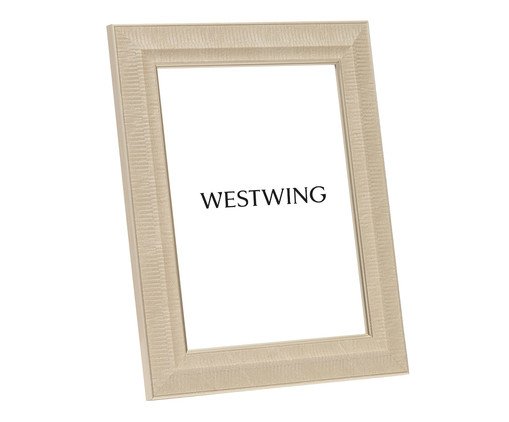 Porta-Retrato em Poliestireno e Vidro - 15X20, beige | WestwingNow