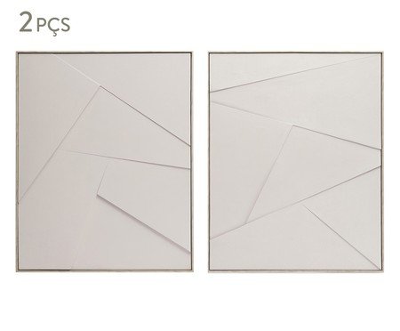Kit Quadros em Poliestireno e Canvas 2 Pçs | Westwing