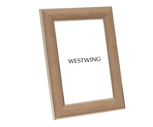 Porta-Retrato em Poliestireno e Vidro - 15X20, brown | WestwingNow