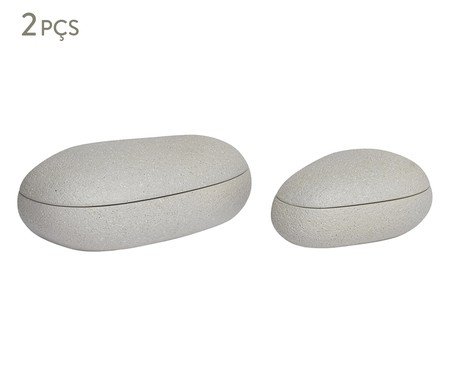 Kit Potes Decorativos em Polirresina 2 Pçs | Westwing