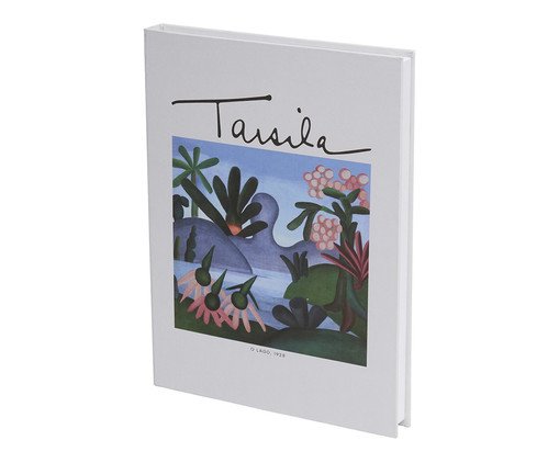 Livro-Caixa em Mdf e Canvas The Lake, Off White | WestwingNow