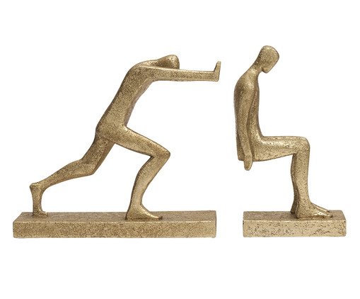 Aparadores De Livros Pessoas em Polirresina, gold | WestwingNow