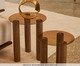 Kit Mesas em Madeira e Vidro 2 Pçs, brown | WestwingNow