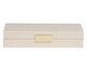 Caixa em Mdf Com Revestimento em Pu, Off White | WestwingNow