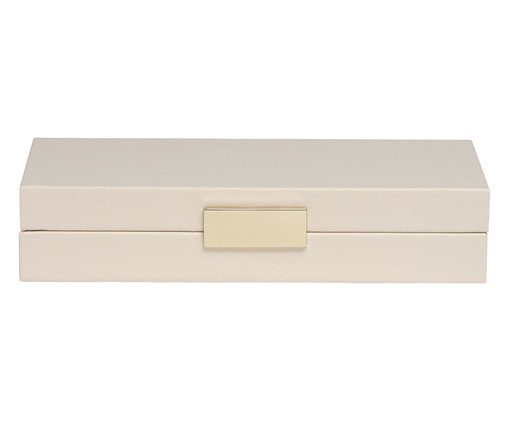 Caixa em Mdf Com Revestimento em Pu, Off White | WestwingNow