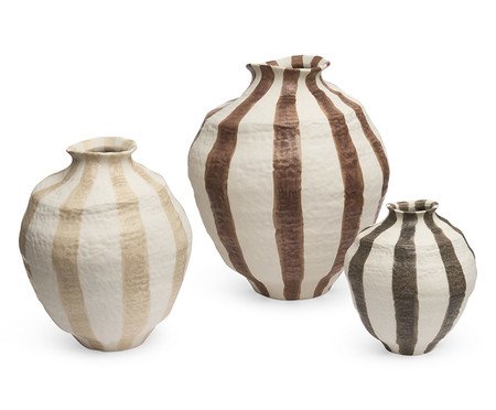 Kit Vasos em Cerâmica 3 Pçs | Westwing