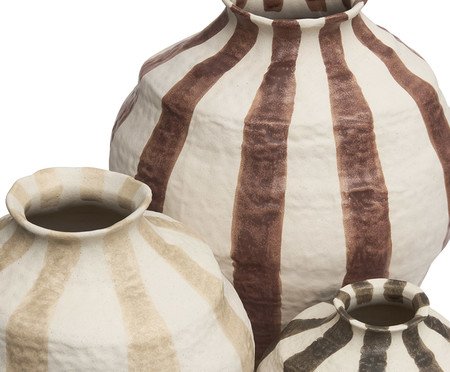 Kit Vasos em Cerâmica 3 Pçs | Westwing
