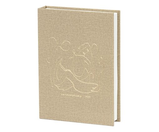 Livro-Caixa Antropofagia em Mdf e Pu, beige | WestwingNow