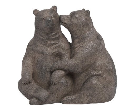 Escultura Ursos em Polirresina, brown | WestwingNow
