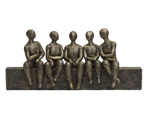 Escultura Pessoas em Polirresina, gold | WestwingNow