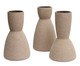 Kit Vasos em Cerâmica 3 Pçs, beige | WestwingNow