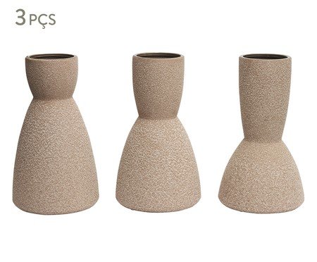 Kit Vasos em Cerâmica 3 Pçs | Westwing