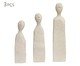 Kit Esculturas Pessoas em Polirresina 3 Pçs, beige | WestwingNow