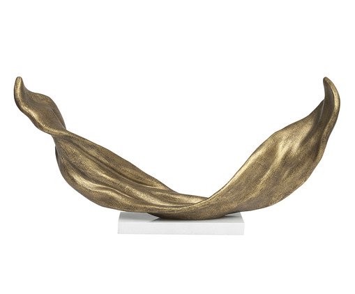 Escultura em Metal e Polirresina, gold | WestwingNow