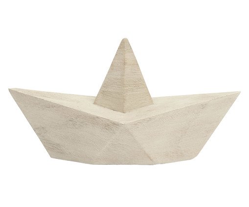 Escultura Barco em Polirresina, beige | WestwingNow