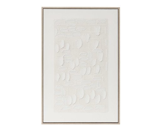 Quadro em Mdf e Canvas Texturizado, Off White | WestwingNow