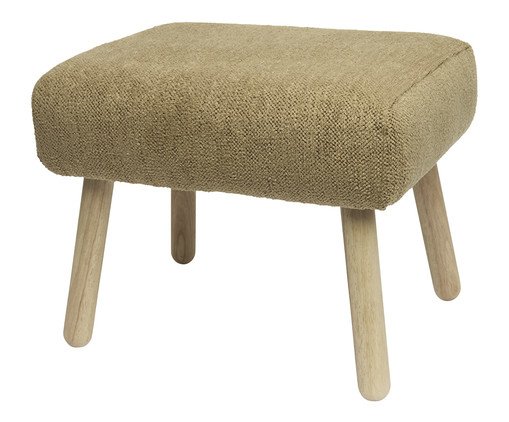 Pufe em Madeira e Boucle, brown | WestwingNow