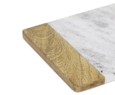 Tabua em Mármore e Madeira | Westwing