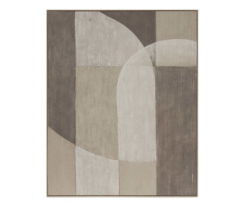 Quadro em Poliestireno e Canvas, beige | WestwingNow