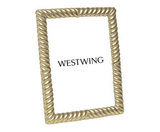 Porta-Retrato em Polirresina e Vidro - 15X20, gold | WestwingNow