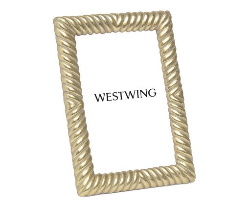 Porta-Retrato em Polirresina e Vidro - 10X15, gold | WestwingNow