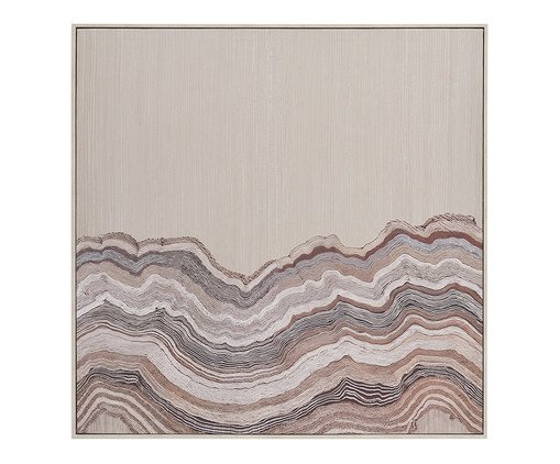Quadro em Poliestireno e Canvas, beige | WestwingNow