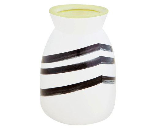 Vaso em Cerâmica Shari - Branco, Branco | WestwingNow