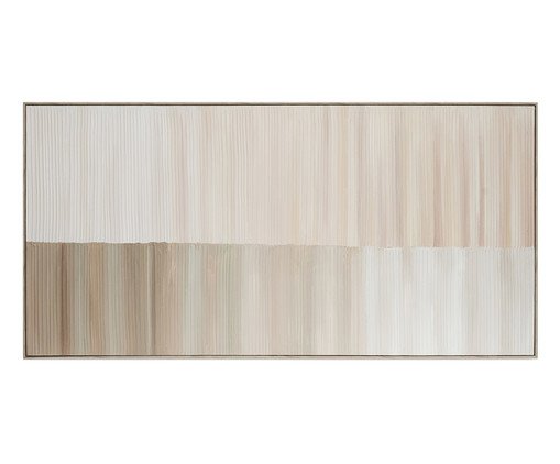 Quadro em Poliestireno e Canvas, beige | WestwingNow
