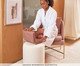 Pufe em Madeira e Boucle, Off White | WestwingNow