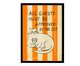 Quadro Cat com Moldura Preto, orange | WestwingNow