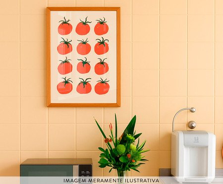 Quadro Pomodoro com Moldura Marrom | Westwing