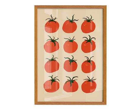 Quadro Pomodoro com Moldura Marrom | Westwing