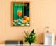 Quadro Um Aperol Spritz com Moldura Marrom, green | WestwingNow
