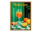 Quadro Um Aperol Spritz com Moldura Marrom, green | WestwingNow