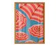 Quadro Rosa No Azul com Moldura Marrom, pink | WestwingNow