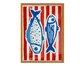 Quadro Peixes com Moldura Marrom, red | WestwingNow