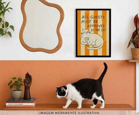 Quadro Cat com Moldura Branca | Westwing