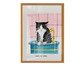 Quadro Wash Your Pawscom Moldura Marrom, pink | WestwingNow