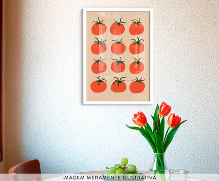Quadro Pomodoro com Moldura Branca | Westwing