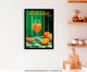 Quadro Um Aperol Spritz com Moldura Preto, green | WestwingNow