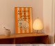 Quadro Cat com Moldura Marrom, orange | WestwingNow