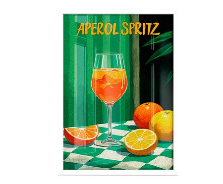Quadro Um Aperol Spritz com Moldura Branca | Westwing
