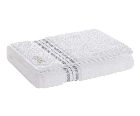 Toalha de Rosto Barberine Branco e Azul | Westwing