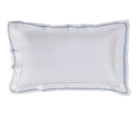 Almofada Valverde Branco e Azul | Westwing