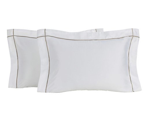 Jogo de Fronhas em Bambu  Girelli Branco I, multicolor | WestwingNow