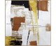 Quadro Abstrato Terracota e Dourado Riyadh B, Terracotta | WestwingNow