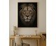 Quadro Canvas Preto e Marrom Lion, black | WestwingNow